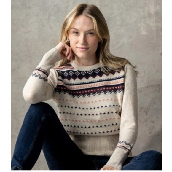 BARBOUR Birch Crew Neck Wool Blend Sweater NWT - Picture 14 of 15